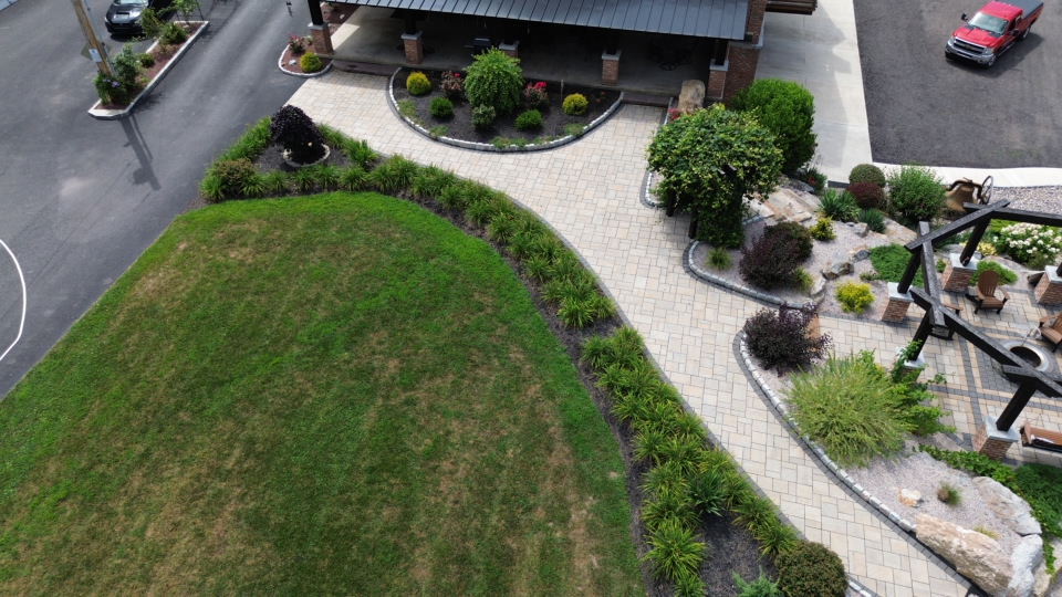 Elegant Paver Walkway & Landscaping